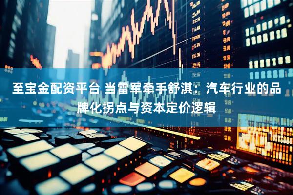 至宝金配资平台 当雷军牵手舒淇：汽车行业的品牌化拐点与资本定价逻辑